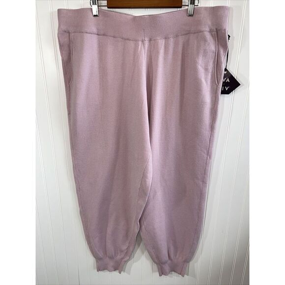 Ava & Viv Pull On Elastic Waist Joggers With - Pockets - Elastic Ankles -Size 2X - Picture 1 of 6